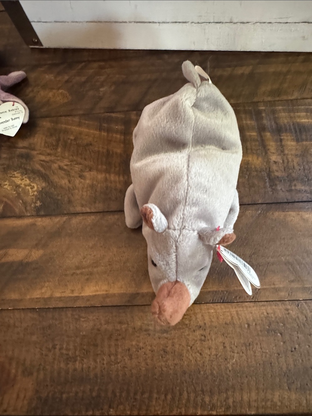 Beanie Baby - Ty ‘Spike’ Gray and Brown Armadillo Plush